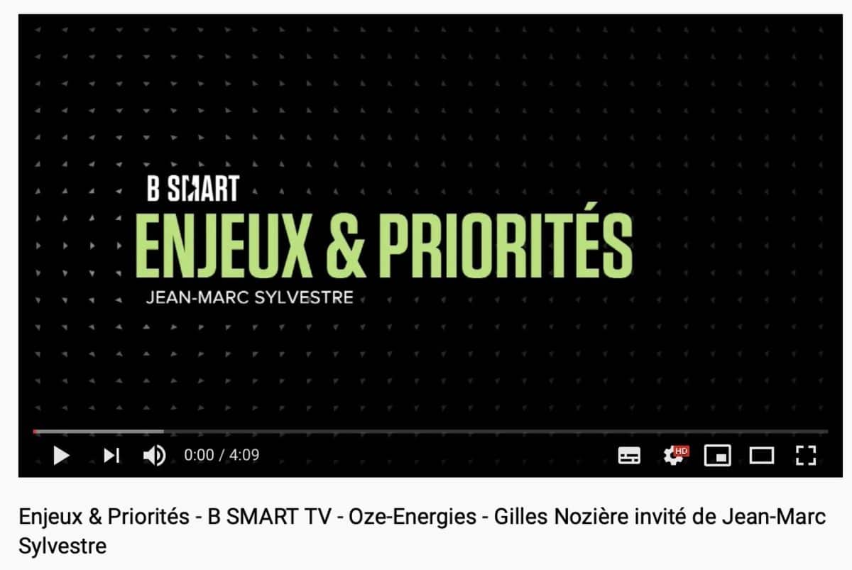 fond noire avec écrit B SMART - enjeux et priorités