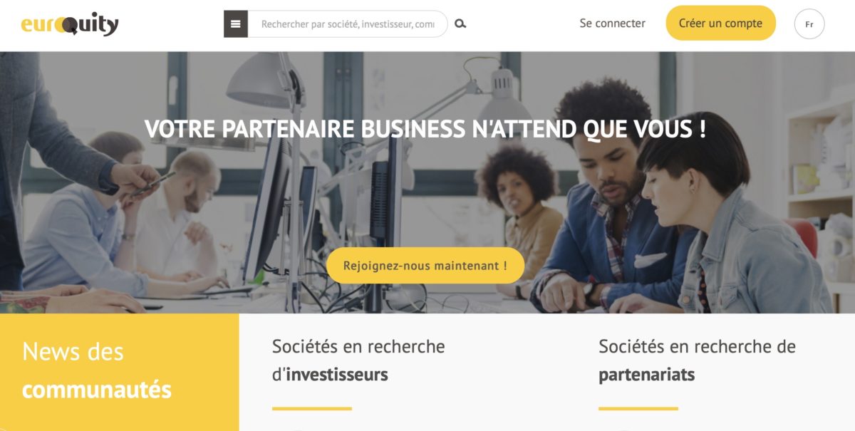image du site BPI France avec un groupe de personne en situation de travail